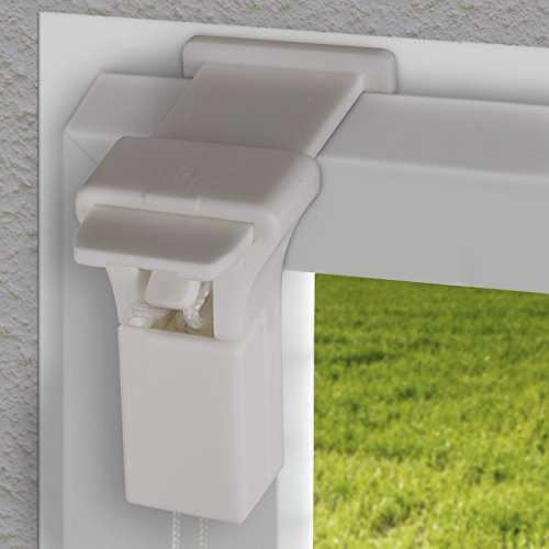 Plissee für Türen 90x210cm weiß Klemmfix ohne Bohren - 5