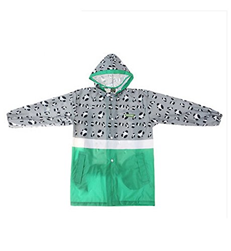 Korean Lovely Baby Raincoat Fashion Children Rainwear Grey Leopard Print S