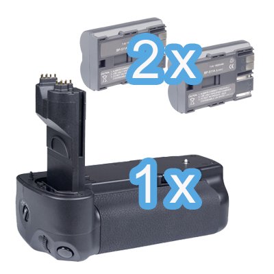 Batterie Grip pour Canon 50D 40D 30D 20D comme BG de BG-E2  N   2  x batteries BP-511  A avec d  clencheur grand format et nombreuses fonctions  Batterie haute Format Poign  e Poign  e 