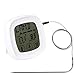 Produktbild Fleisch Thermometer Ofen Touchscreen Digital Instant lesen Sonde Kochen Thermometer mit Timer Alert Funktion für Lebensmittel Grill/BBQ Candy Raucher und Küche Kochen Grill Steak