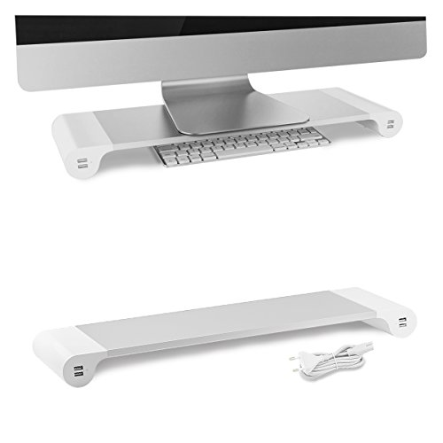 Monitor Untersatz Ablage Unterlage Multifunction Space Bar iMAC PC Monitor USB