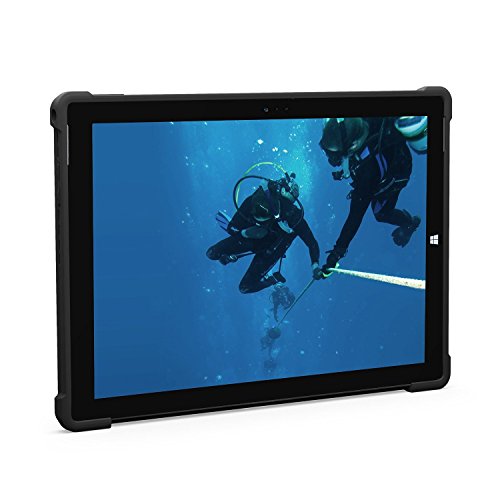 URBAN ARMOR GEAR Folio Schutzhülle für Microsoft Surface Pro 3 – schwarz [Microsoft zertifiziert | TypeCover kompatibel | Stoßfest | Standfunktion] – UAG-SFPRO3-BLK-VP - 4