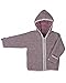 Produktbild Baby Kapuzenjacke Wollvlies grau Gr.50/56 Bio