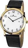 Jacques Lemans Unisex-Armbanduhr Classic Analog Quarz Leder 1-1727E