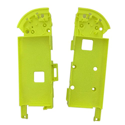 Preisvergleich Produktbild Meijunter Ersatz Linke rechte Seite Kontrolleurs Gehäuse Hülle Etui Mittlere Platte mittlerer rahmen Batteriehalter Part für Nintendo Switch Kontrolleur Joy-con (Gelb)