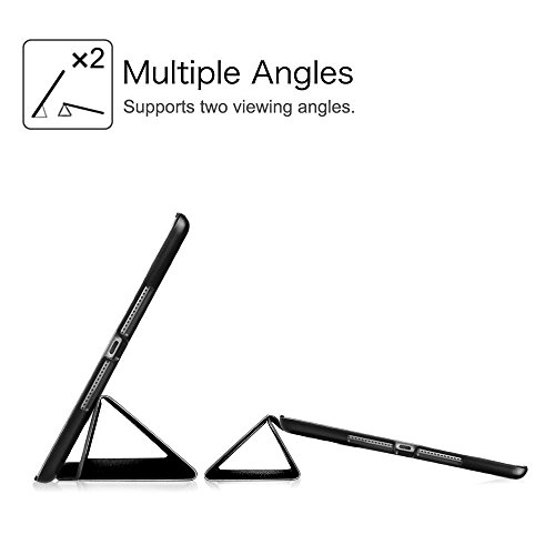 Fintie iPad Air 2 Hülle – Ultradünn Superleicht Smart Cover Schutzhülle Tasche Case mit Ständer und Auto Sleep / Wake Funktion für Apple iPad Air 2 (iPad 6 6th Generation), Schwarz - 9
