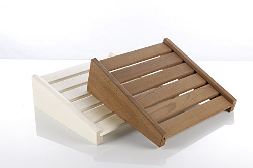 Kopf- oder Fußstütze aus Thermoholz