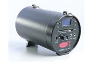 Aker Voice Amplifier & Mp3 Player & FM Radio 25watts Black MR-AK38,Portable, for Teachers/ Coaches / Tour Guides / Presentations / Costumes, Etc. By Sanlise