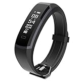 Seegar Fitness Armband mit Herzfrequenz Schrittzähler Uhr, wasserdicht Activity Tracker, Bluetooth Schrittzähler und Schlaf Monitor Kalorienzähler Uhr, schlank Smart Armband für Kinder Frauen Männer