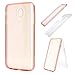 Produktbild Samsung Galaxy J730/J7 2017 Handyhüll,Cestor 360 Grad 2 in 1 Ultra Dünn Weich Flexibel Gel TPU Silikon Vorderseite Hülle + Hart PC Rückseite Hülle für Samsung Galaxy J730/J7 2017,Anti-Kratzer klar Tasche Kristall Handyhüll für Samsung Galaxy J730/J7 2017,Roségold