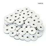 Materiales cualitativos---estas bobinas de máquinas de coser están hechas de material de aluminio de alta calidad, que son sólidas y duraderas, se pueden usar durante mucho tiempo.
