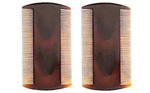 SKA Fashions Fine Tooth Dust Lice Clean Remove Plastic Lice Hair Combs pack Set of 2 Perfect For Lice Nits Eggs Bugs Removal From Hairs For Men Women Kids