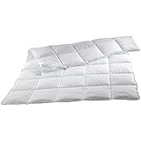 PROCAVE MICRO-COMFORT Qualit&auml;ts-Bettdecke f&uuml;r den Sommer | Entspannt schlafen auf hochwertiger Microfaser aus 100 % Polyester | Atmungsaktive Steppdecke in wei&szlig; in 135x200 cm | Soft-Komfort Bettdecken aus Hohl-Faser