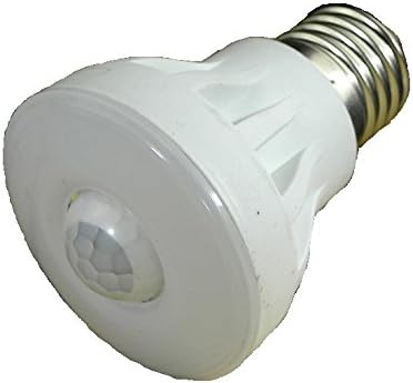 Firstmall E27 220V 3W 5W 7W PIR Infrared Motion Detection Sensor LED Light Bulb Warm White (5W, White)
