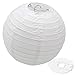 Produktbild Baytter 10 Stück Lampions Papierlampen Papierlaterne Lampion Deko Party Hochzeit Papierlampe 4 Farben (weiß, 25 cm)