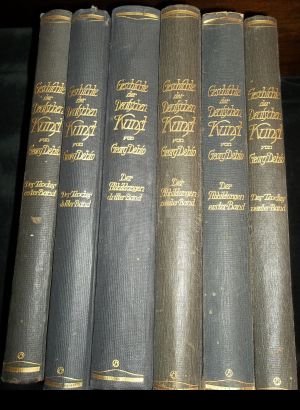Geschichte der Deutschen Kunst. 6 Bände ( 3 Textbände und 3 Abbildungsbände)
