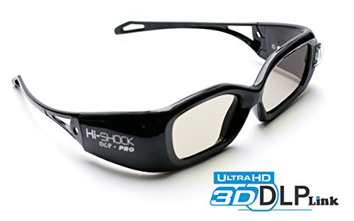 2x DLP Link Gafas Hi-SHOCK | comp con Optoma, BenQ, Acer, Viewsonic, INFOCUS HD131 x, HD25, Benq w1070, W 1080ST, W750, MW519, Acer H7532BD, W401, DH1017, W415, EH200ST, X600, EW695UT, EH503, EH505