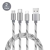 Compatible con Phone X 8 8 Plus / 7 7+ / 6 6+ / 6S 6S + y Pad / Pad Mini / Pad Pro. [Micro USB] Compatible con Teléfonos y accesorios inalámbricos para Android, tabletas, auriculares Bluetooth, baterías externas y más. [Tipo C] Compatible con Google Chrome Pixel, Compatible con Samsung Galaxy Note 9 8 S9 S8, LG G5 G6 V20, Google Pixel, Google Nexus 5X 6P, Huawei P9 10, Honor 8, HP Pavilion x2, Nokia N1, OnePlus , HTC 10 más (No compatible para Notebook)
