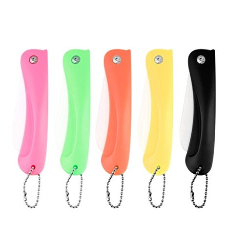 * 2017 Küche keramisches Messer * faltbar für Obst und Gemüse * New smart 2017 product * (Rose) - 8