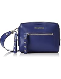 Love Moschino - Borsa Soft Nappa Pu Blu, Bolsos baguette Mujer, Azul (Blue), 6x16x20 cm (B x H T)