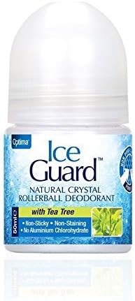 12 X Iceguard Ice Guard Tea Tree Natural Crystal Deodorant Roll On - 50ml
