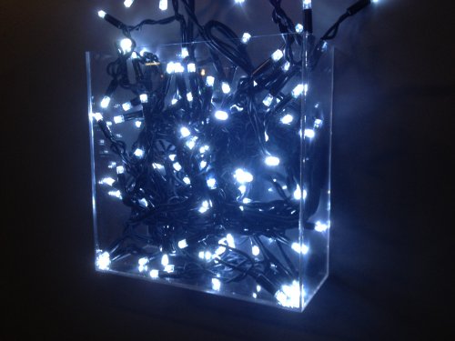 10er LED Lichterkette Lichterkette Lämpchen kaltweiß Batterie transparentes Leuchtdauer