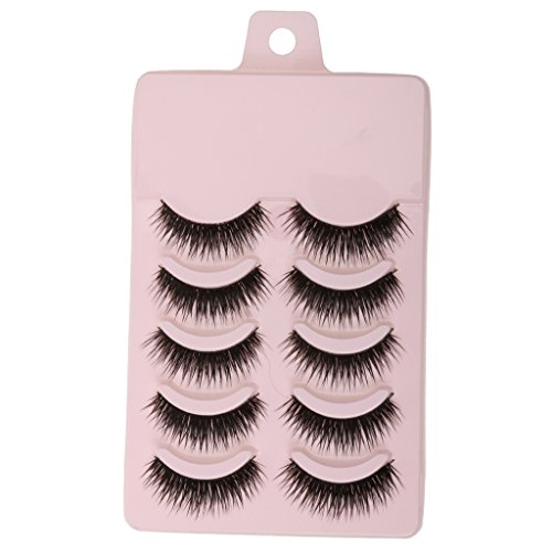 Generic 5 Pairs Natural Messy Cross Thick False Eyelashes Pink Packing RS.160 (84.00% Off) - Amazon