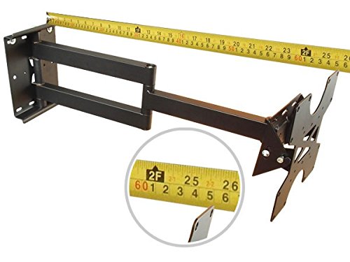 DRALL INSTRUMENTS Soporte de Pared para Monitor Extensible hasta 65 cm Soporte de Pared 26 27 28 30 32 37 40 Pulgadas PC TV LCD orientable inclinable Modelo: L20