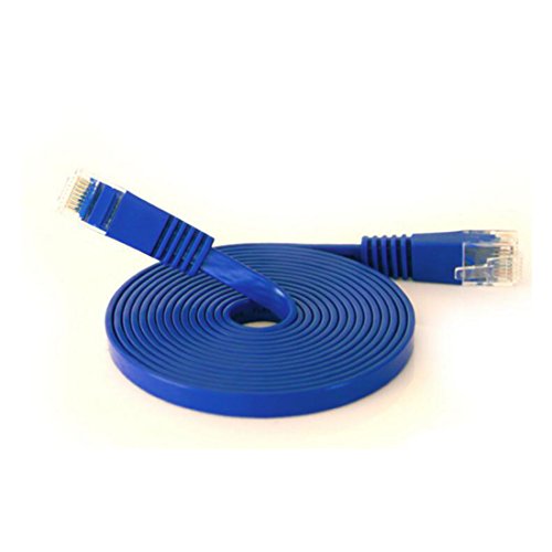 0,3m – 1 Stück 1000 Mbit/s Gigabit Lan | Flach | Slim | Patchkabel | Verlegekabel Multi Kabel Flach Cat6 RJ45 Snagless Netzwerk Ethernet-Patchkabel Everlasting & höchst zuverlässig Cat6-Ethernet-Kabel unterstützt bis zu 550 MHz und ist am besten für Fast Ethernet, Gigabit Ethernet und 11-Gigabit-Ethernet - 2