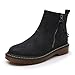 Produktbild Smilun Damen Kürzschaft Stiefel Reißverschluss Unisex Herren Übergröße Stiefelette Schneestiefel Schwarz EU41