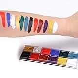 Completa cada disfraz con este color de cara, ya sea una cara de payaso, una cara de animal, un bigote y mucho más.