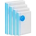 2heet Heet Vacuum Bags Without Hand Pump Premium Reusable Space Saver Storage Organizing Plastic Zipping Bags Travel Storage Bag For Clothes, Blankets,Home & Travel Vacuum Bag (50X60Cm) (4 Piece)