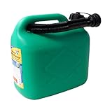 Soportes flexibles de plástico ^Aprobado por UN ^Adecuado para diesel y gasolina con o sin plomo^Color del bidón de gasolina: verde^El color de la boca de llenado no se puede elegir