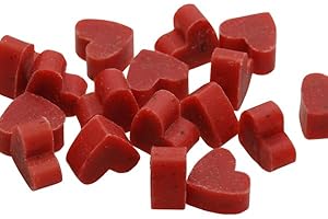 KYWIË Florex Mydło z mleka owczego mini serca z zapachem róż, 100 sztuk w woreczku z organzy, mydło, prezent dla gości, prezent dla gości, na wesele, chrzest, komunię