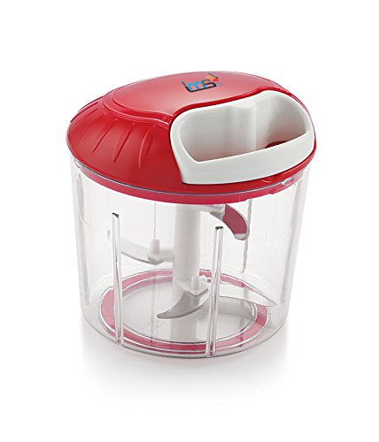 LMS Pull Chopper, 700ml 5 Spiral Blades, Red