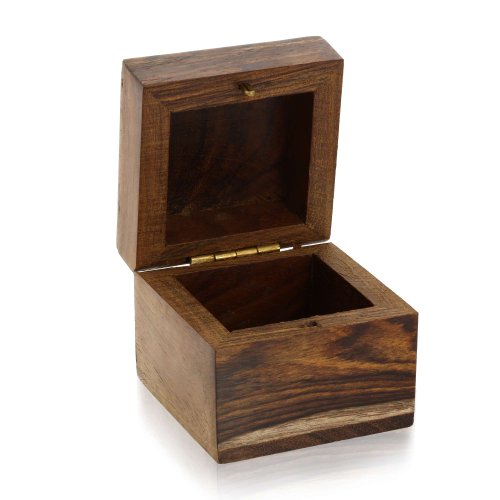 Schmuckkästchen kleine Holzkiste für Schmuck Ohrringe Ringe Manschettenknöpfe Zehe Ringe Weihnachtsgeschenke - 4