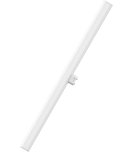 Lampada LED OSRAM LEDinestra a forma di asta in plastica satinata, attacco S14d, dimmerabile, luce bianca calda con 2700 K, lunghezza 50 cm, 4,7 W, 470 lm, eccellente resa cromatica con CRI