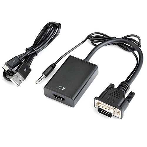 VGA To HDMI Converter 1080p FULL HD Adapter Cable With Audio For HDTV PC Laptop TV - 2