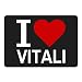 Produktbild Mousepad Classic I Love Vitali schwarz
