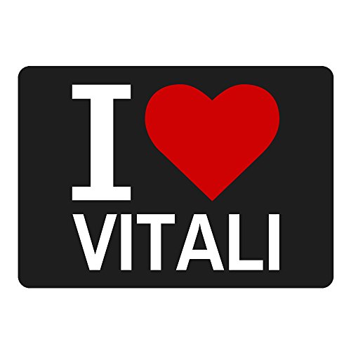 Preisvergleich Produktbild Mousepad Classic I Love Vitali schwarz