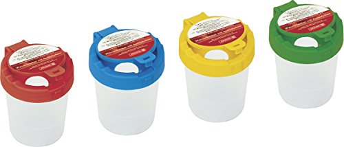 Brunnen 1048899 Wasserbecher (mit Deckel, Höhe 9 cm, Durchmesser 8 cm) sortiert