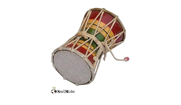 soilmade wooden damru multicolour amazon in home kitchen soilmade wooden damru multicolour