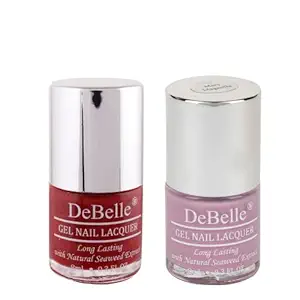 DeBelle Gel Nail Polish Combo Set of 2 - Moulin Rouge ,Mary Magnolia ( 8 ml Each)