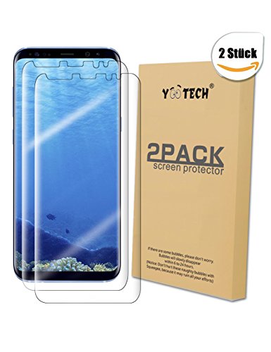 Galaxy S8+ Protection écran [2 Pièces][pas en verre trempé], Yootech LiQuidSkin Wet Applied anti-bulles Samsung Galaxy S8 plus Protecteur d’écran coque amicale 