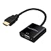 Produktbild Patuoxun 1080P HDMI auf VGA Kabel Adapter - PC Laptop DVD HDTV Power-Free (Schwarz)
