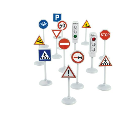Norev - 318990 - Figurine - Blister Panneaux de Signalisation + Feux
