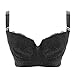 UTOVME Women Maternity Nursing Lace Clip Down Underwire Adjustable Breastfeeding Bra,Black