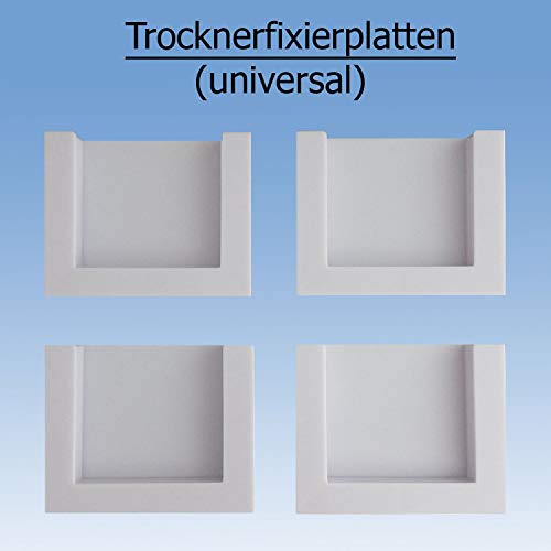 M&H-24 Trockner-Fixierplatten zum Aufkleben, Verbindungsrahmen Zwischenbaurahmen Zwischenbausatz Trockner Waschmaschine Verbindung Waschmaschinenzubehör Trocknerzubehör Weiß – Bild 3