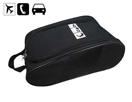 Preisvergleich Produktbild Tragbare Schuhtasche Schuhbeutel mit dem Formstabil und Belüftungslöcherfür Wanderschuhe / Laufschuhe / Berufsschuhe / Bergschuhe / Golfschuhe zur saubere Aufbewahrung bei Reise,Camping und Fitness.