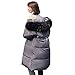 Produktbild Lange Daunenjacke Damen Briskorry Frauen Winter Daunenmantel Warm Winterjacke Übergangsjacke Elegant Windbreaker Steppmantel mit Kapuze